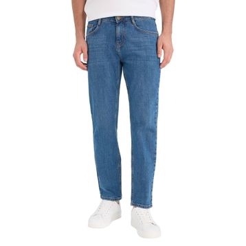 DeFacto Y4619AZ23SP NM40 Siyah Sergio Regular Fit Normal Kalıp Normal Bel Boru Paça Jean Erkek Pantolon
