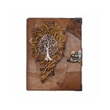 Deffter 64226-7 Çizgisiz Naturel L Krafton Deri Serisi Defter