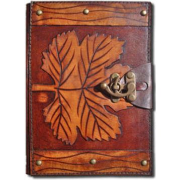 Deffter 64226-7 Çizgisiz Naturel L Krafton Deri Serisi Defter