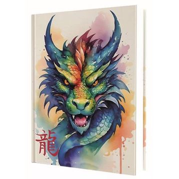 Deffter Chınese Dragon Heat 96 Yaprak Çizgili Sert Kapak Defter