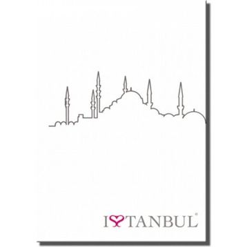 Deffter Defter I Live Istanbul Mosque 14 x 20 cm Defter