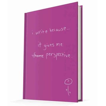 Deffter I Write Because It Gives Me Perspective Çizgili Not Defteri