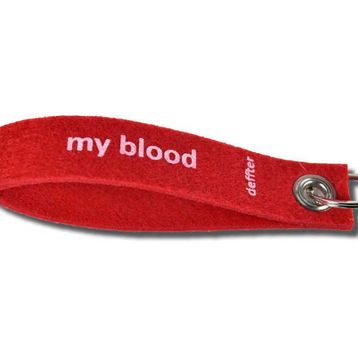Deffter My Blood AB Rh- Keçe Anahtarlık