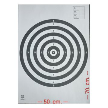 Deftersan 20 Adet 50x70 cm Atış Hedef Kağıdı