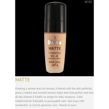 Deina No:M03 Matte Fondöten