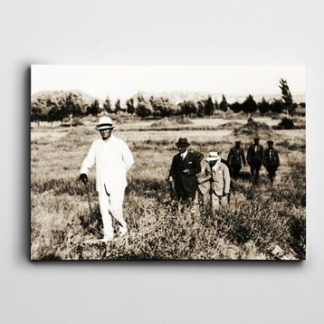 Dekolata Atatürk Gazi Orman Çiftliği 50x70 cm Kanvas Tablo