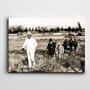 Dekolata Atatürk Gazi Orman Çiftliği 50x70 cm Kanvas Tablo