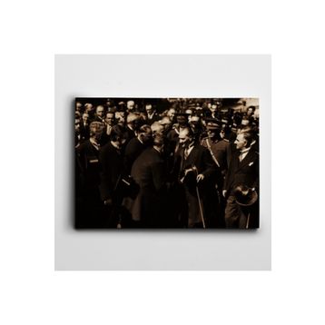 Dekolata Atatürk İzmir'de 1928 85x120 cm Kanvas Tablo
