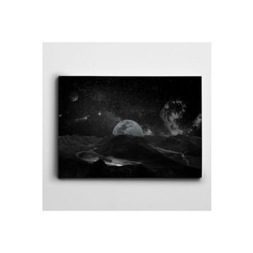 Dekolata Ay Gece 20x30 cm Kanvas Tablo