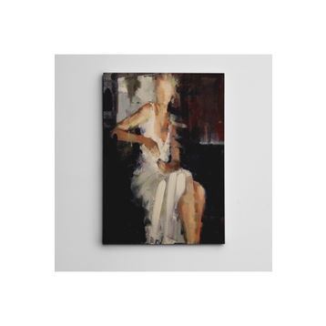Dekolata Bekleyiş Mini 85x120 cm Kanvas Tablo