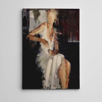 Dekolata Bekleyiş Mini 85x120 cm Kanvas Tablo