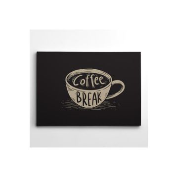 Dekolata Coffee Break 60x85 cm Kanvas Tablo