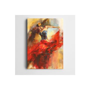 Dekolata Dans Eden Çiftler 40x60 cm Kanvas Tablo