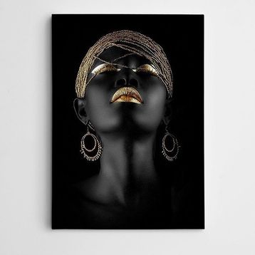 Dekolata DK001547 Afrikalı Kadın 25x35 cm Kanvas Tablo