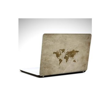 Dekolata Dünya Haritası 40.5x27 cm Laptop Sticker