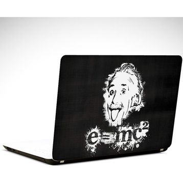 Dekolata Einstein Siyah Beyaz 25x19 cm Laptop Sticker