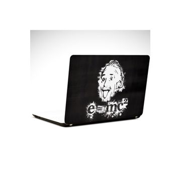Dekolata Einstein Siyah Beyaz 34x24 cm Laptop Sticker