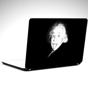 Dekolata Einstein Siyah Beyaz 35x26 cm Laptop Sticker