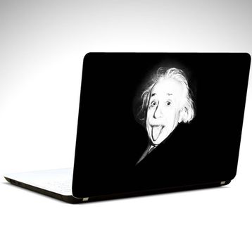 Dekolata Einstein Siyah Beyaz 39x27 cm Laptop Sticker