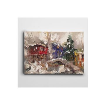 Dekolata Evler 70x100 cm Kanvas Tablo