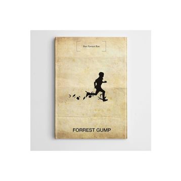 Dekolata Forrest Gump 70x100 cm Kanvas Tablo