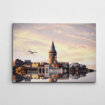 Dekolata Galata Kulesi 30x40 cm Kanvas Tablo