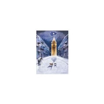 Dekolata Galata Kulesi 50x70 cm Kanvas Tablo