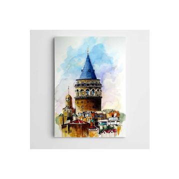 Dekolata Galata Kulesi 60x85 cm Kanvas Tablo
