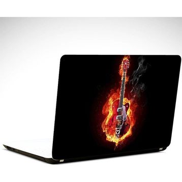 Dekolata Gitar Ateş 35x26 cm Laptop Sticker