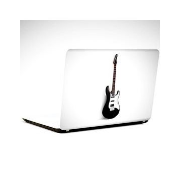 Dekolata Gitar Siyah Beyaz 25x19 cm Laptop Sticker