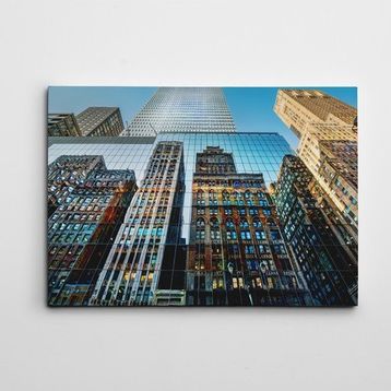 Dekolata Gökdelenler 35x50 cm Kanvas Tablo
