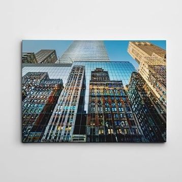 Dekolata Gökdelenler 35x50 cm Kanvas Tablo