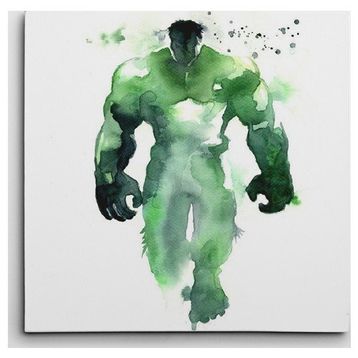 Dekolata Hulk Kare 50x50 cm Kanvas Tablo