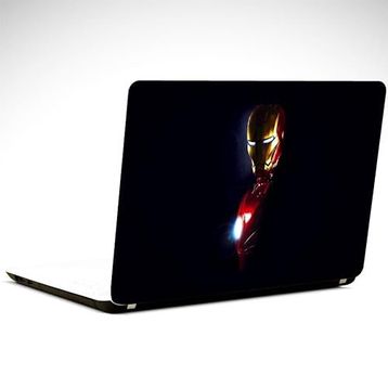 Dekolata İron Man Siyah 37x26 cm Laptop Sticker