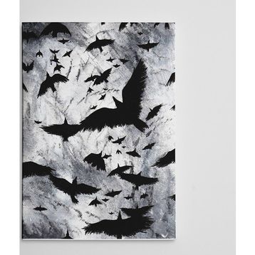 Dekolata Kargalar 40x60 cm Kanvas Tablo