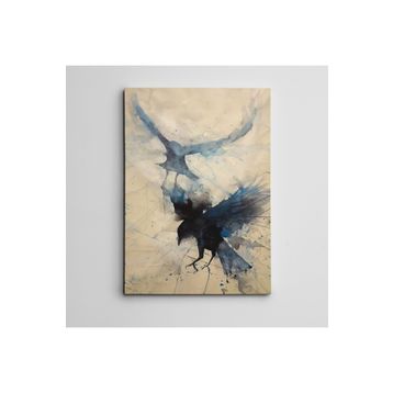 Dekolata Kargalar Mini 60x85 cm Kanvas Tablo