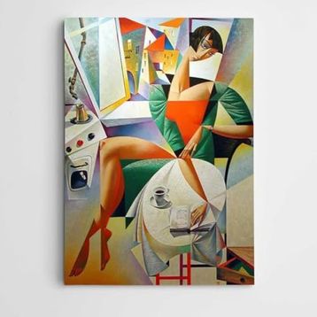 Dekolata Kübik Modern Sanat 85x120 cm Kanvas Tablo