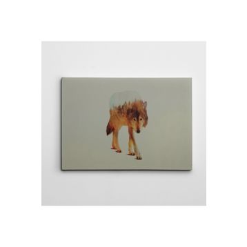 Dekolata Kurt ve Ağaç 50x70 cm Kanvas Tablo