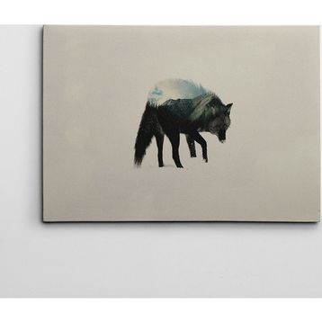 Dekolata Kurt ve Dağ 40x60 cm Kanvas Tablo