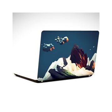 Dekolata Kuşlar Low Poly 38x27 cm Laptop Sticker