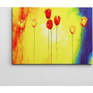 Dekolata Laleler 50x70 cm Kanvas Tablo