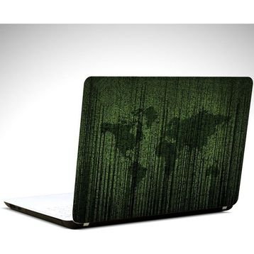 Dekolata Matrix Dünya Haritası 40.5x27 cm Laptop Sticker