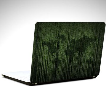 Dekolata Matrix Dünya Haritası 40.5x27 cm Laptop Sticker