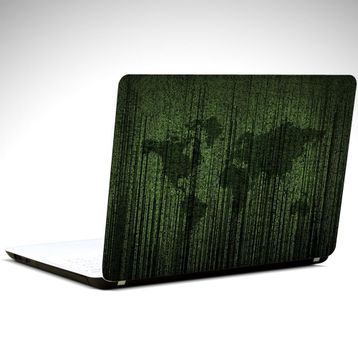 Dekolata Matrix Dünya Haritası 40.5x27 cm Laptop Sticker