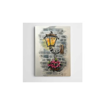 Dekolata MD000450 Sokak Lambası Modern Sanat 25x35 cm Kanvas Tablo