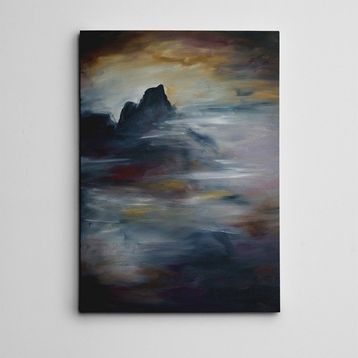Dekolata Mistik Dağ Mini 20x30 cm Kanvas Tablo