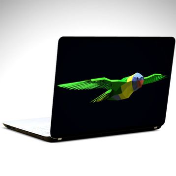 Dekolata Papağan Low Poly 34x24 cm Laptop Sticker