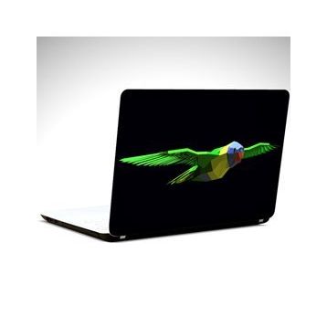 Dekolata Papağan Low Poly 37x26 cm Laptop Sticker