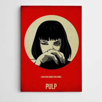 Dekolata Pulp Fiction Modern Sanat 60x85 cm Kanvas Tablo