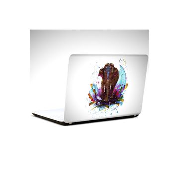 Dekolata Renkli Fil 25x19 cm Laptop Sticker